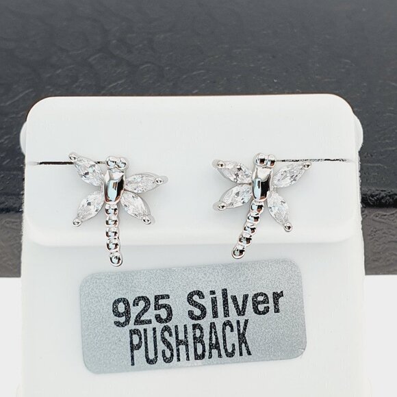 "925 sterling silver luxury CZ earrings for women/girls, Best for RJUS2218 - Picture 9 of 11